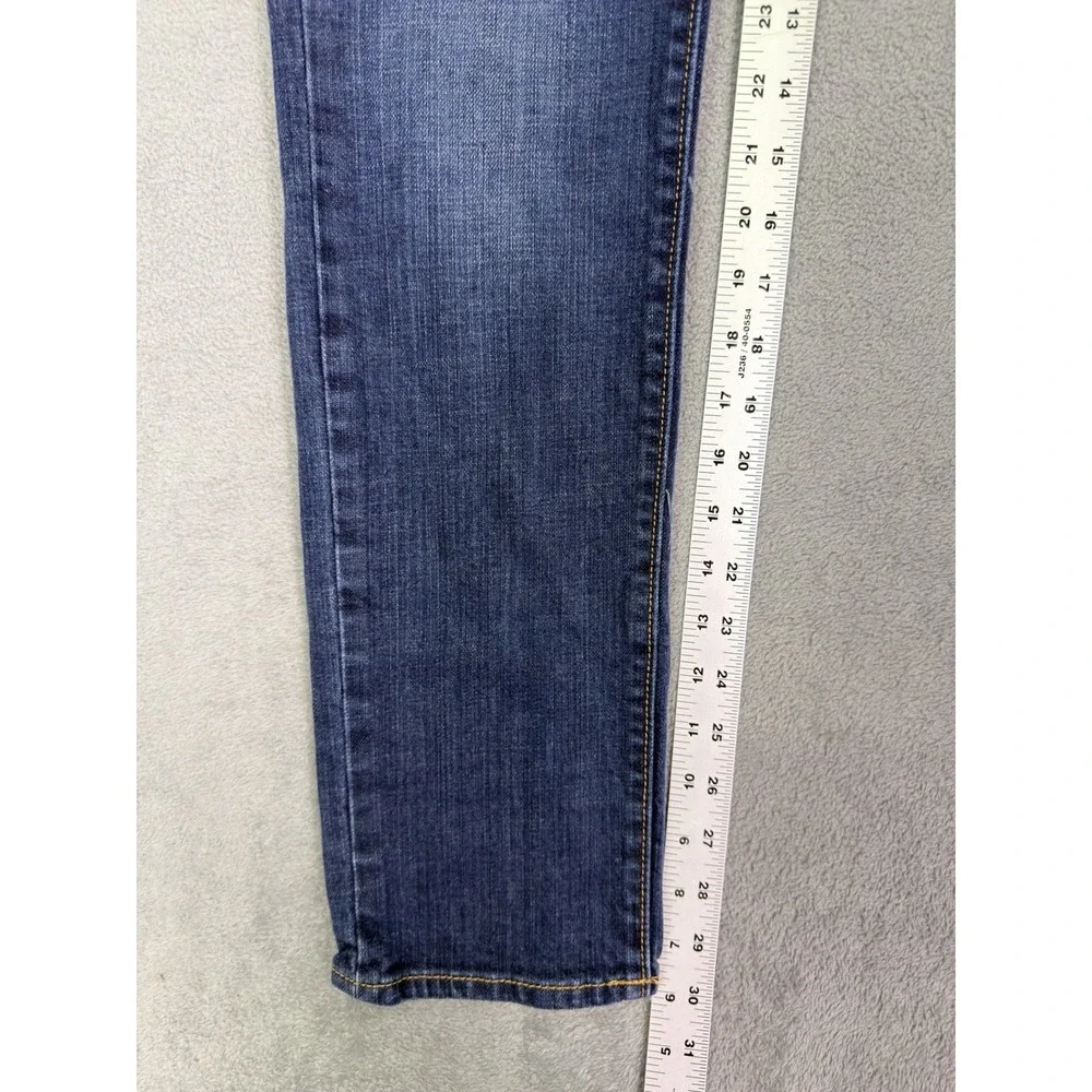 Old Navy Jeans Womens 1 Blue Straight Dark Wash Denim‎ The Diva Low Rise Stretch